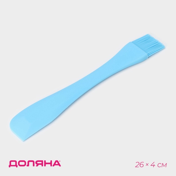 Кисть Доляна «Дуэт», силикон, 26×4×1 см, цвет голубой Кисть Доляна «Дуэт», силикон, 26×4×1 см, цвет голубой