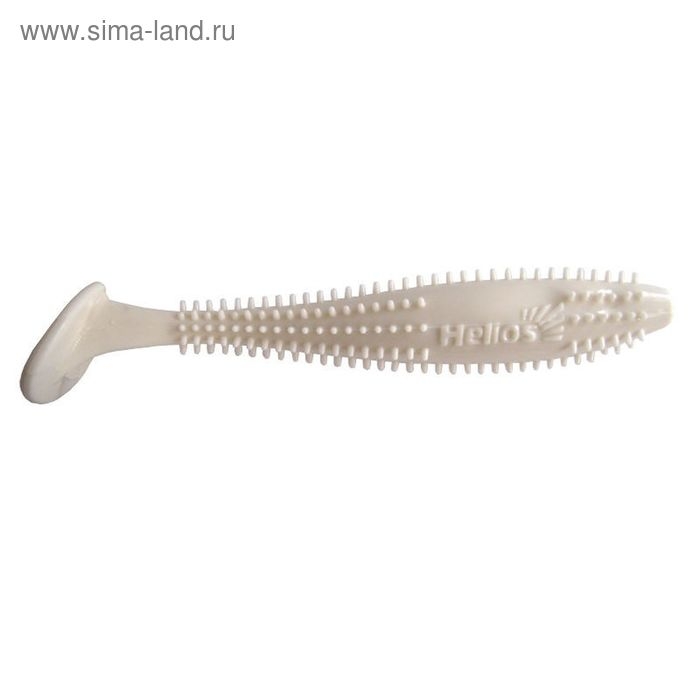 Виброхвост Helios Shaggy White, 8.5 см, 5 шт. (HS-16-001)