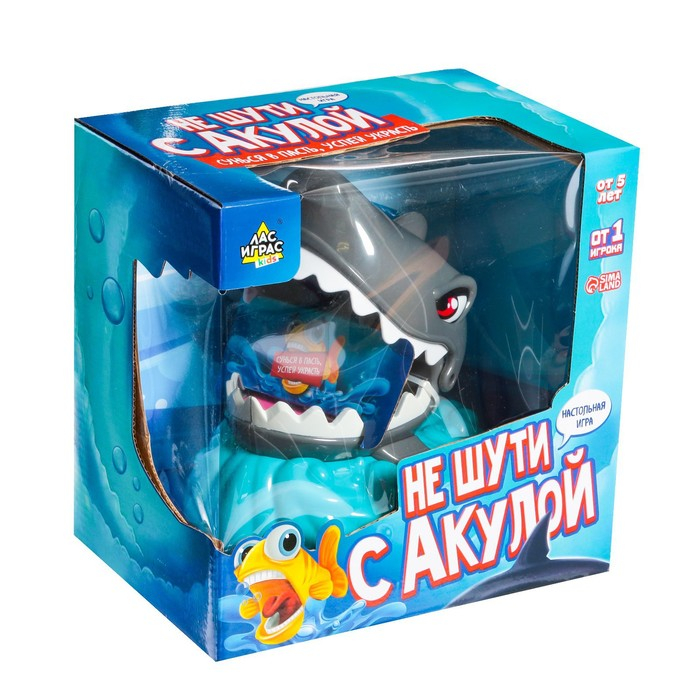 Настольная игра на ловкость «Не шути с акулой», пасть открывается Настольная игра на ловкость «Не шути с акулой», пасть открывается