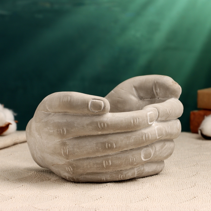 Кашпо-подсвечник  Кашпо-подсвечник "Руки" 18х18х12см