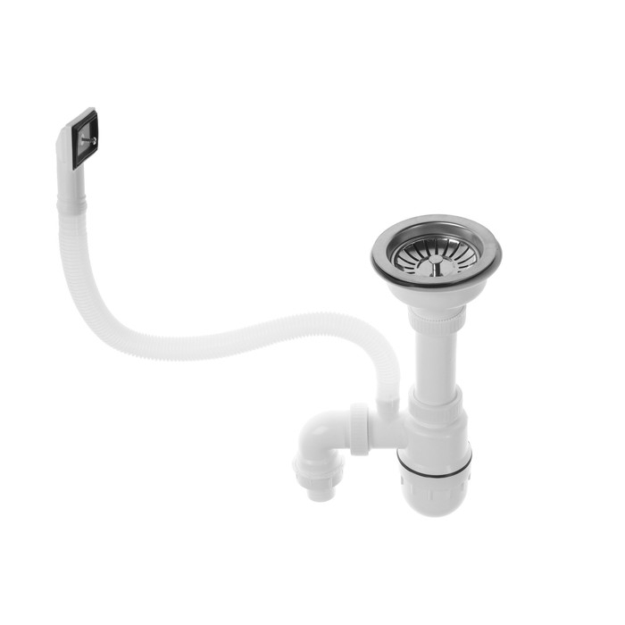 Мойка кухонная  Мойка кухонная "Владикс", врезная, с сифоном, 58х48 см, правая, нержавеющая сталь 0.6 мм