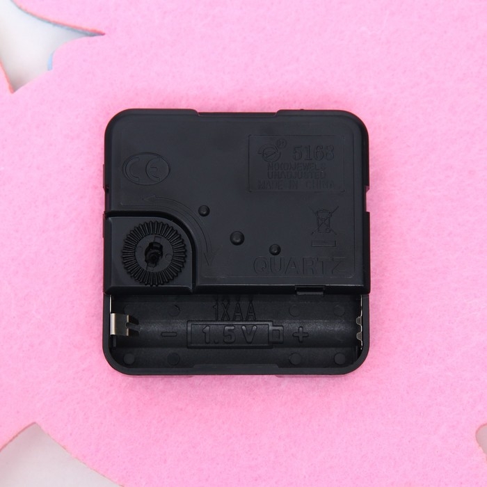 Часы настольные DIY Часы настольные DIY "Единорог из фетра" детские, набор для творчества, 23 х 21 см, АА