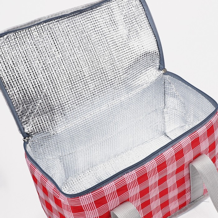 Термосумка на молнии, 14 л, цвет красный Термосумка на молнии, 14 л, цвет красный