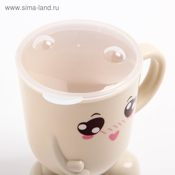 Кружка детская с крышкой, 270 мл., цвет и рисунок МИКС Кружка детская с крышкой, 270 мл., цвет и рисунок МИКС