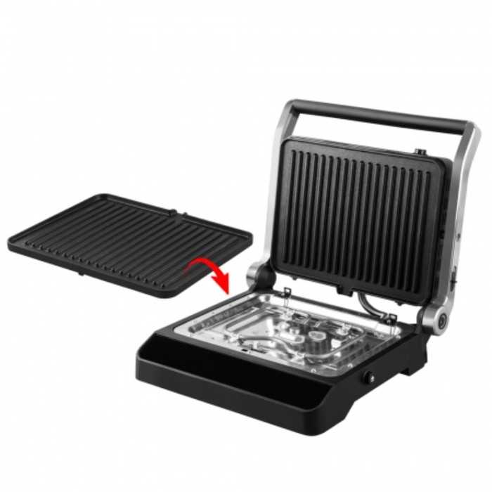 Гриль электрический Endever Grillmaster245, 2300 Вт, антипригарное покрытие, 30х22 см, серый 1052646 Гриль электрический Endever Grillmaster245, 2300 Вт, антипригарное покрытие, 30х22 см, серый 1052646