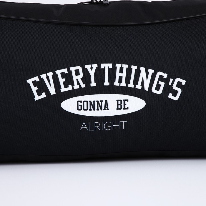 Сумка спортивная, 40 см х 24 см х 21 см, цвет чёрный