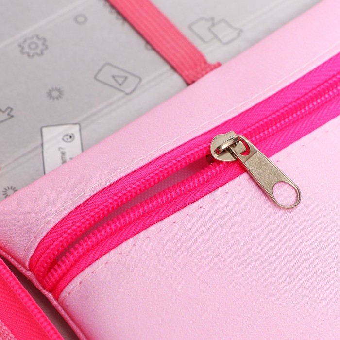 Пенал 1 секция 140 х 210 х 40 мм, откидной карман и косметичка, тканевый, Calligrata TOP Content  Пенал 1 секция 140 х 210 х 40 мм, откидной карман и косметичка, тканевый, Calligrata TOP Content "Олененок"