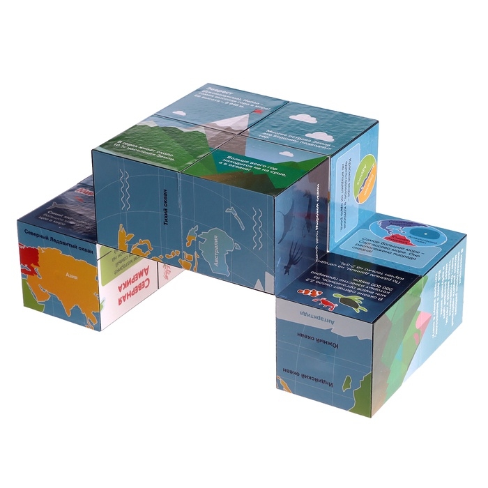Развивающий трансформер «Умникуб: География», 3+ Развивающий трансформер «Умникуб: География», 3+