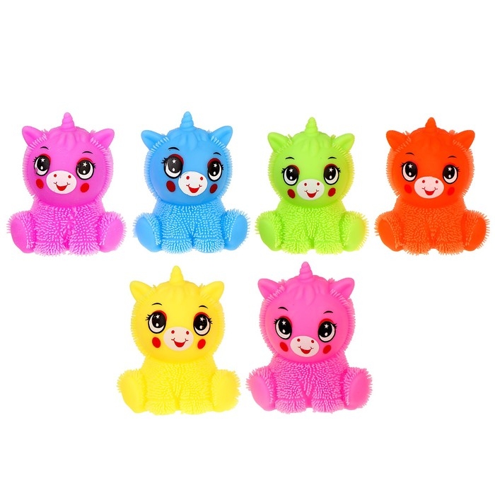 Ёжка «Единорог» световой, цвета МИКС Ёжка «Единорог» световой, цвета МИКС