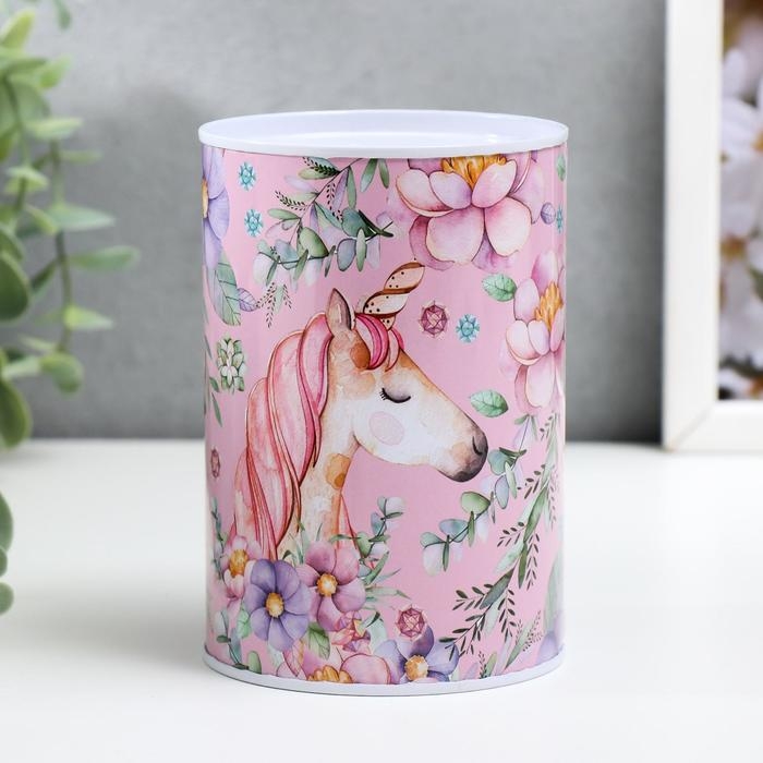 Копилка металл Копилка металл "Единорог" МИКС 12х8х8 см