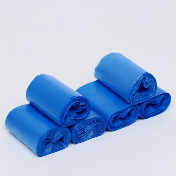 БИО Пакеты БИО Пакеты "Пижон" для уборки за собаками 20 х 30 см, 8 мкм, 6 х 20 шт, синие