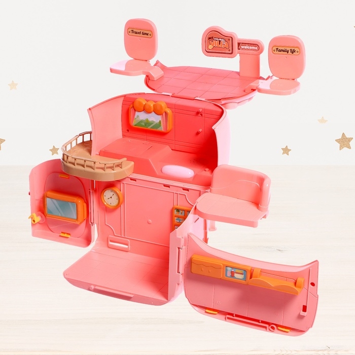 Дом для кукол «Рюкзачок» с куклами, мебелью и аксессуарами Дом для кукол «Рюкзачок» с куклами, мебелью и аксессуарами