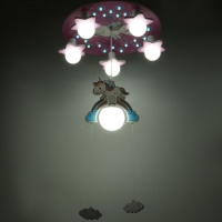 Люстра 86207/6 E27 40Вт розовый-белый 50х50х24 см BayerLux