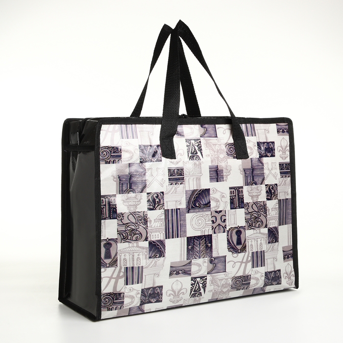 Сумка хозяйственная на молнии, цвет серый Сумка хозяйственная на молнии, цвет серый