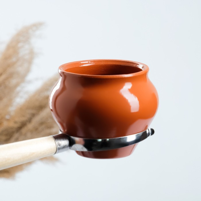 Набор  Набор "Вятская керамика Трио" 0,5лх3шт + ухват, терракота