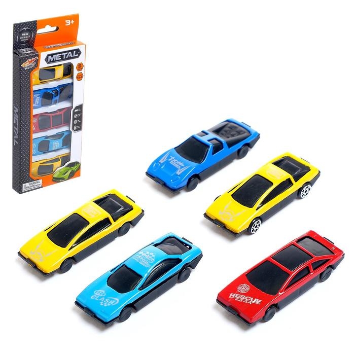 Набор металлических машин «Супер гонки», 5 штук Набор металлических машин «Супер гонки», 5 штук