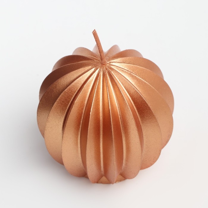 Свеча фигурная  Свеча фигурная "Шар граненый", 6,5х6,5 см, бронза, в коробке