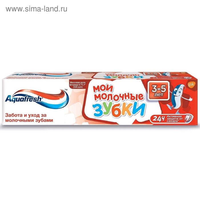 Детская зубная паста Aquafresh «Мои молочные зубки», от 3 до 5 лет, 50 мл