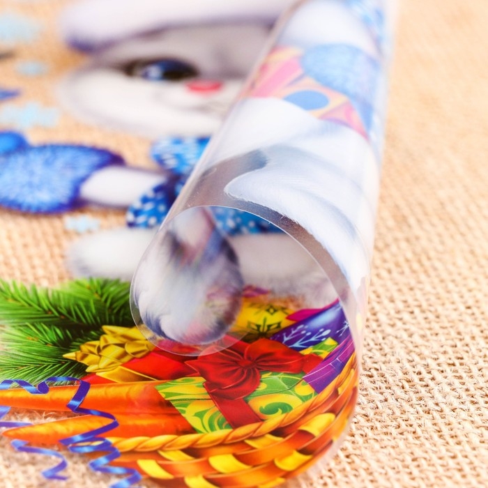 Набор наклеек оформительский Набор наклеек оформительский "Подарок от зайки" 33,8х24,4см