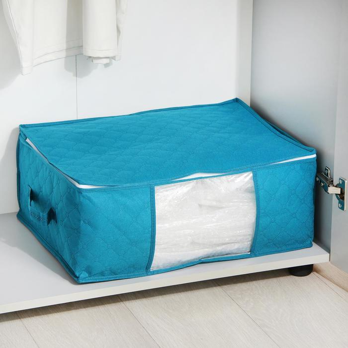 Кофр для хранения вещей «Синеглазка», 49×36×21 см, цвет синий Кофр для хранения вещей «Синеглазка», 49×36×21 см, цвет синий