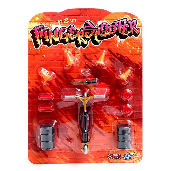 Набор пальчиковый самокат и аксессуары, МИКС Набор пальчиковый самокат и аксессуары, МИКС