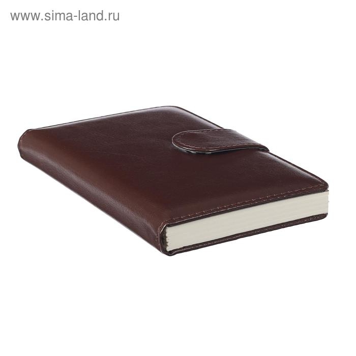 Ежедневник недатированный А6, 100 листов в клетку, с хлястиком, обложка ПВХ, МИКС Ежедневник недатированный А6, 100 листов в клетку, с хлястиком, обложка ПВХ, МИКС