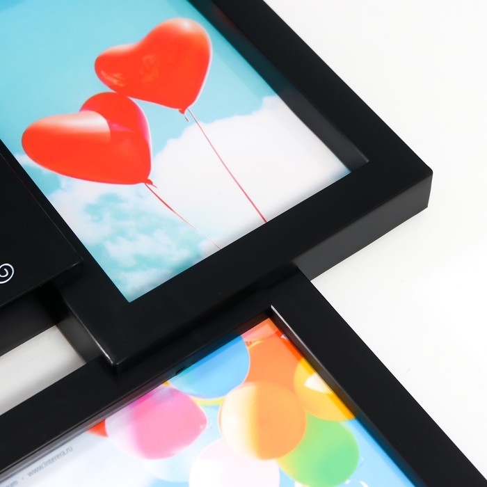 Мультирамка  Мультирамка "ЛЮБОВЬ" коллаж на 8 фото 10х15 см, чёрный