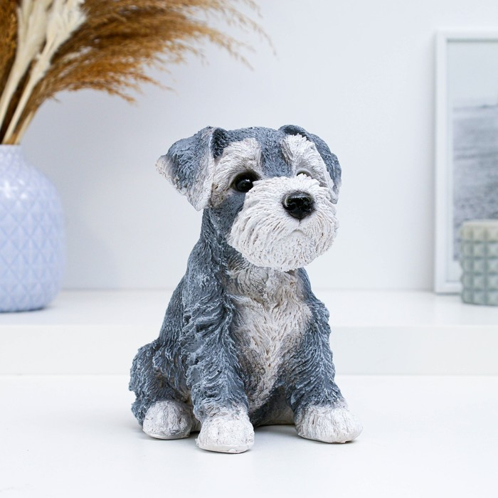 Копилка Копилка "Щенок Миттельшнауцера" 16х10х17см