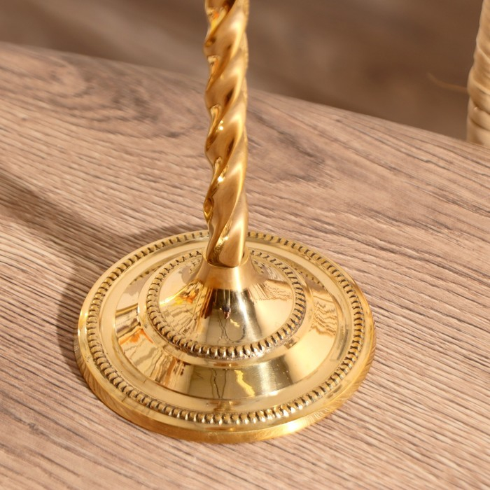 Подсвечник на 1 свечу Подсвечник на 1 свечу "Волли" латунь 22,5х9х9 см