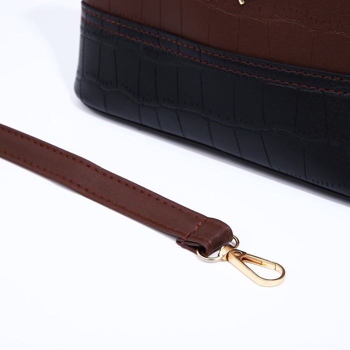 Сумка кросс-боди на молнии, цвет коричневый Сумка кросс-боди на молнии, цвет коричневый