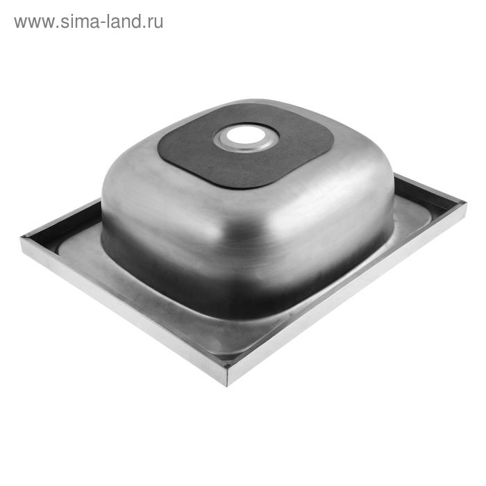 Мойка кухонная MIXLINE 527962, накладная, толщина 0.4 мм, 50х40х16 см, выпуск 1 1/2 Мойка кухонная MIXLINE 527962, накладная, толщина 0.4 мм, 50х40х16 см, выпуск 1 1/2"