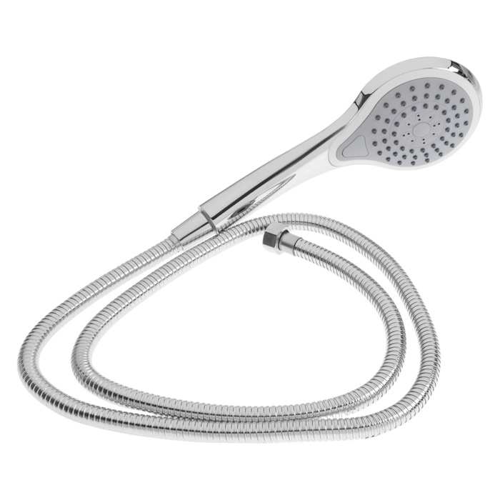 Душевая система ZEIN Z1012, смеситель, тропическая и ручная лейка, латунь, белый/хром Душевая система ZEIN Z1012, смеситель, тропическая и ручная лейка, латунь, белый/хром