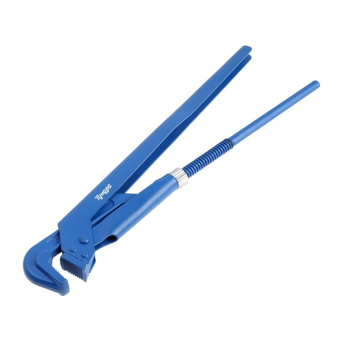 Ключ трубный рычажный ТУНДРА, плоский зажим 90°, раскрытие до 65 мм, №3, 2 Ключ трубный рычажный ТУНДРА, плоский зажим 90°, раскрытие до 65 мм, №3, 2"