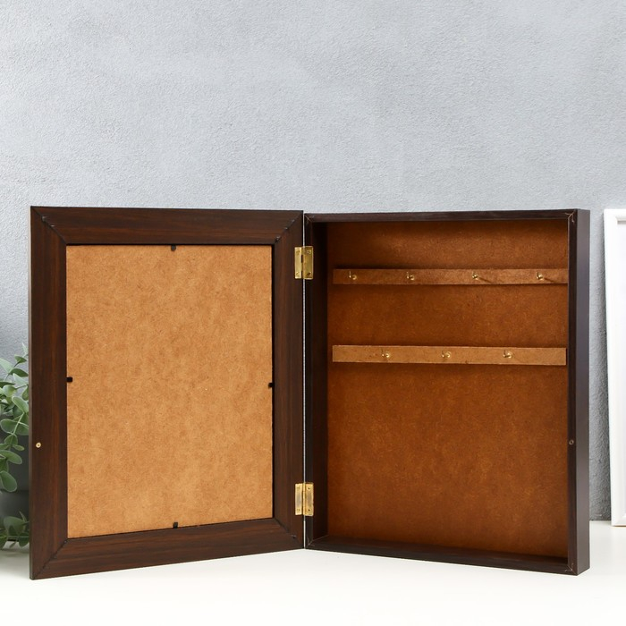 Ключница Ключница "Правила нашего дома" 26х30,5х6 см венге МИКС