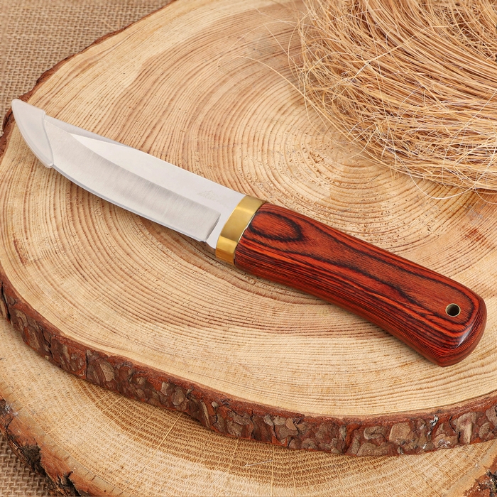 Нож охотничий  Нож охотничий "Алвар" 24,5см, клинок 130мм/3мм, коричневый