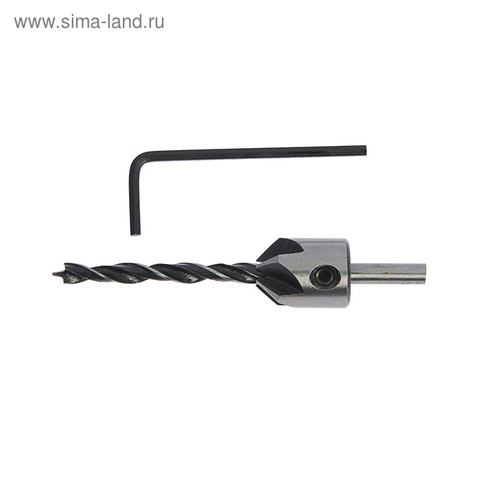 Сверло с зенкером ТУНДРА, 5 х 85 мм Сверло с зенкером ТУНДРА, 5 х 85 мм