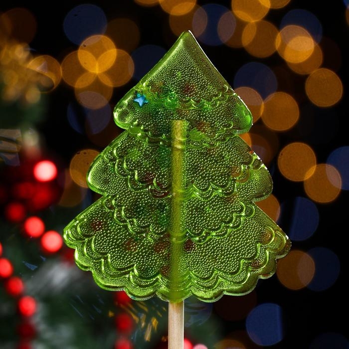 Карамель на палочке Карамель на палочке "Ёлочка Биг", зёленая, 55 г