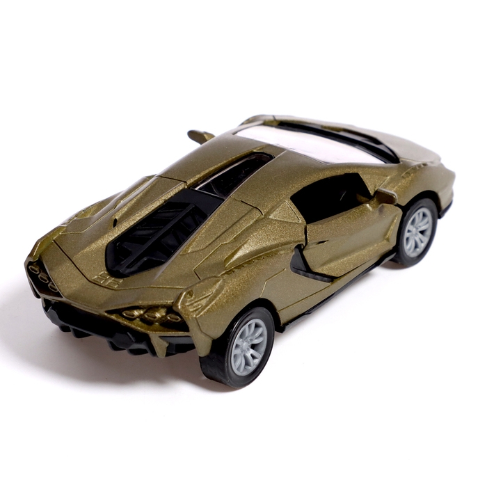 Машина металлическая «Уличный рейсер», инерционная, 1:32, открываются двери, звуковые и световые эффекты, цвет зелёный