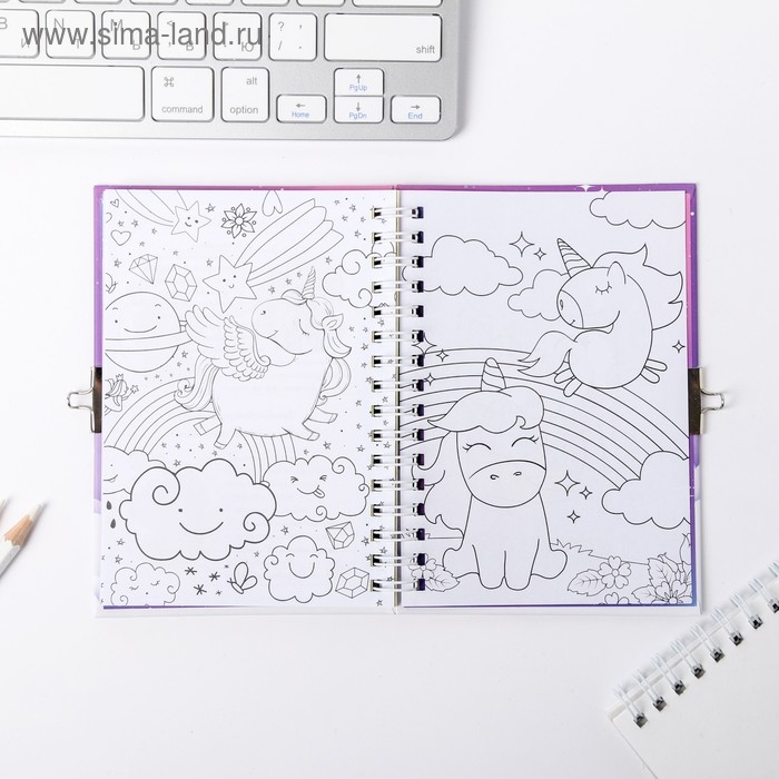 Анкета для девочек на замочке  Анкета для девочек на замочке "Для самых волшебных", А6 40 листов