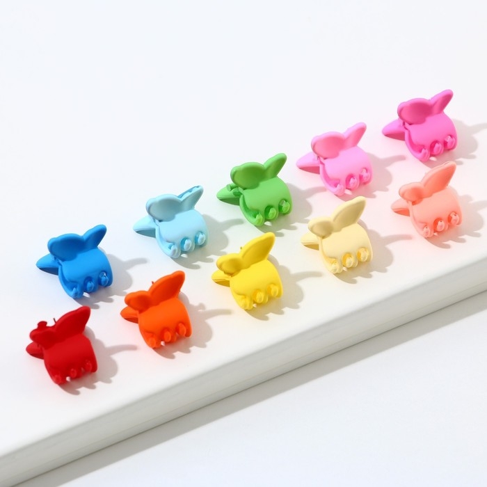 Краб для волос «Самой милой девочке» набор,10 шт.,1,5 х1,5 х 1 см Краб для волос «Самой милой девочке» набор,10 шт.,1,5 х1,5 х 1 см