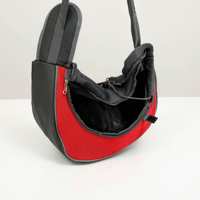 Сумка-переноска Сумка-переноска "Слинг" для животных, 37 х 20 см, красная