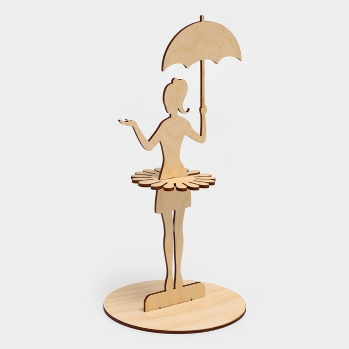 Салфетница деревянная «Девушка с зонтиком», 25×13×13 см Салфетница деревянная «Девушка с зонтиком», 25×13×13 см