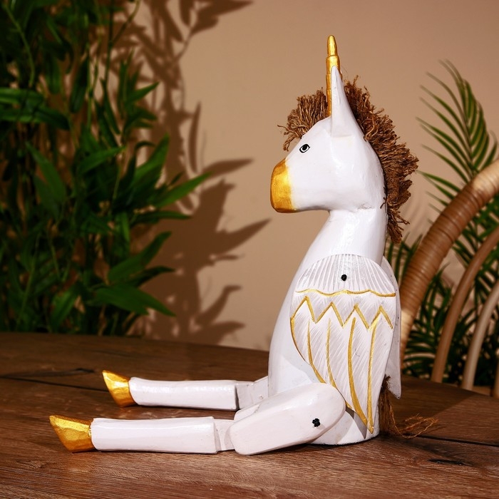 Сувенир "Единорог" висячие лапки, дерево 50 см