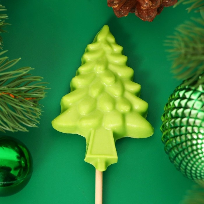 Новый год. Фигура из молочного шоколада Новый год. Фигура из молочного шоколада "Елочка", на палочке, 17 г ± 5 %