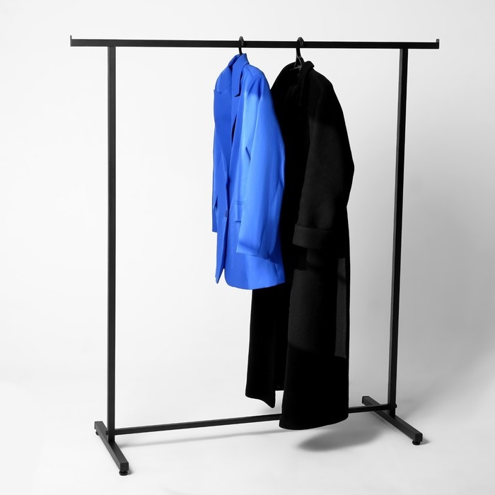 Вешало П образное размер L напольное с выносом 140×50×150 см, цвет чёрный Вешало П образное размер L напольное с выносом 140×50×150 см, цвет чёрный