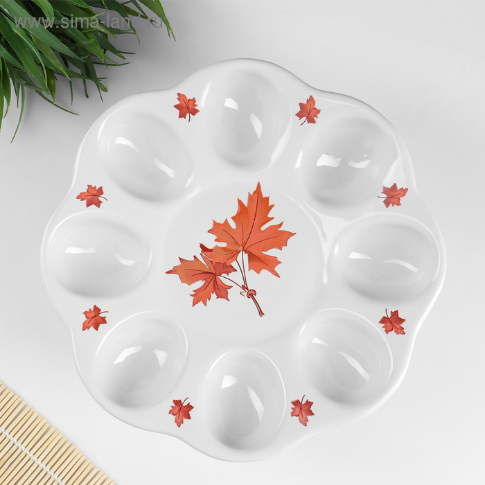 Тарелка под яйца Тарелка под яйца "Ваза пасхальная" 23х9см МИКС