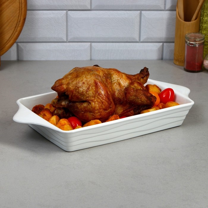 Форма для запекания, 2 л, фарфор, Иран Форма для запекания, 2 л, фарфор, Иран