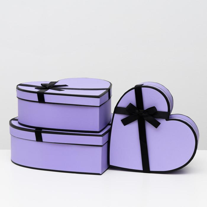 Набор коробок 3 в 1 Набор коробок 3 в 1 "Сердца", 33 x 32 x 11.5 - 26 x 25 x 9.5 см