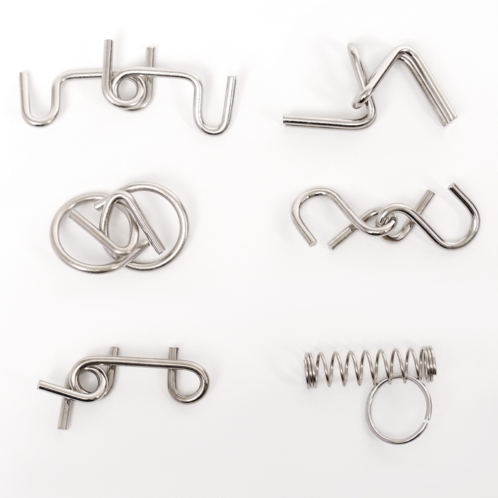 Набор металлических головоломок «Игры разума №2»,на блистере Набор металлических головоломок «Игры разума №2»,на блистере