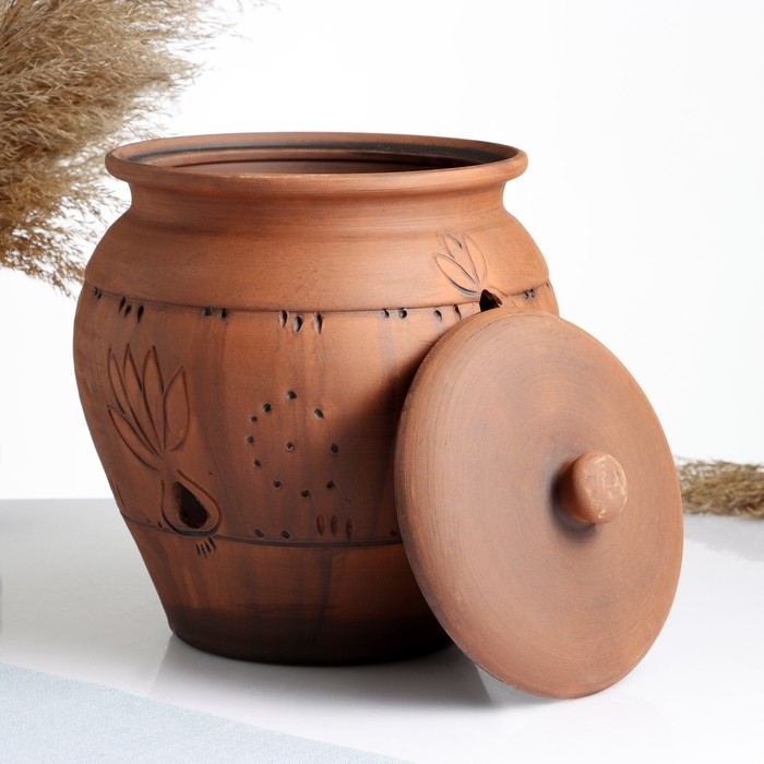 Банка для хранения чеснока  Банка для хранения чеснока "С прорезью" молочение,  4л